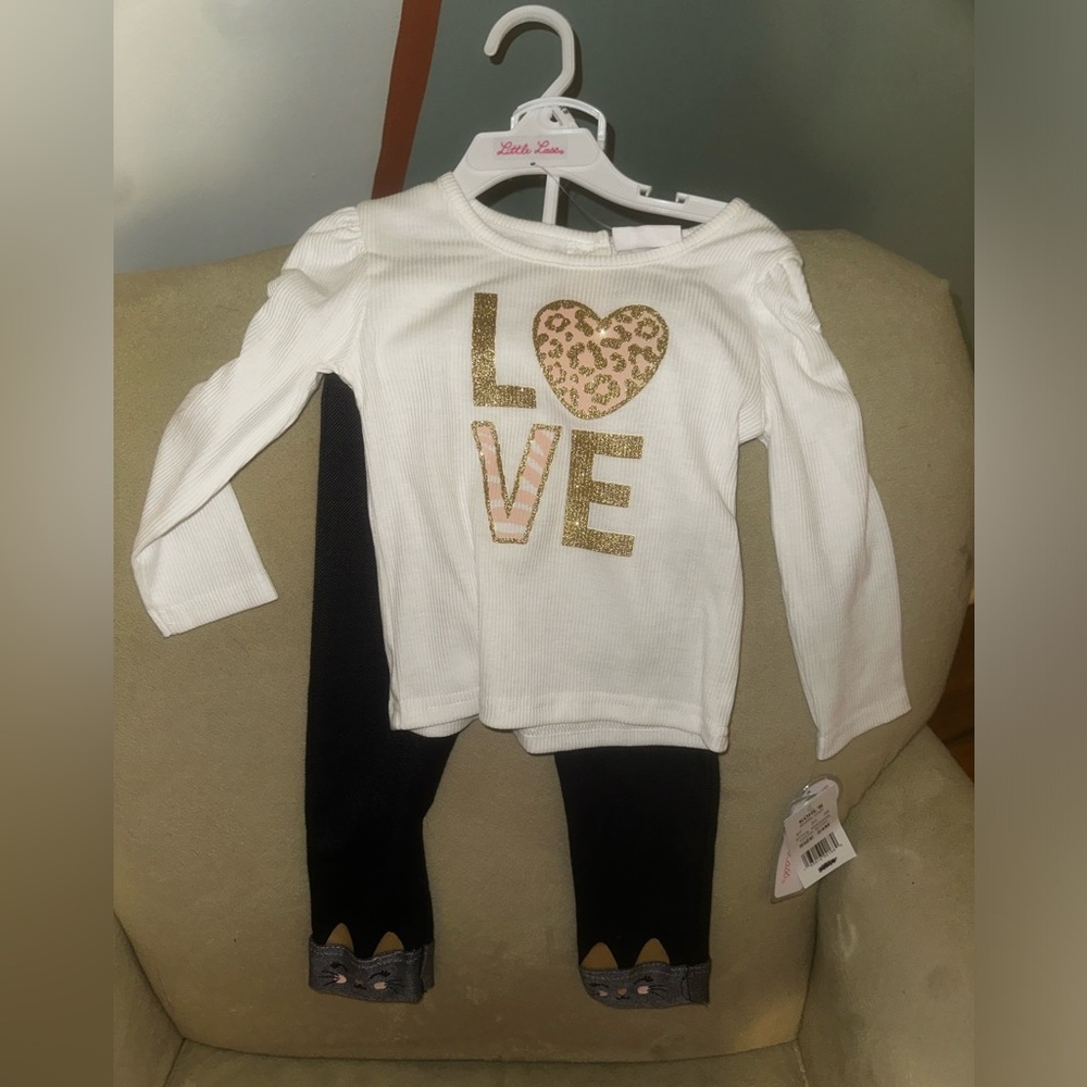 NWT little girls outfit - 24M